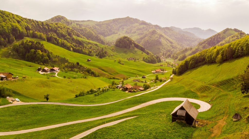 Beautiful mountains of world's beautiful country Switzerland 